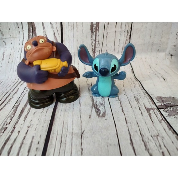 2 Disney Lilo & Stitch Jumba PVC Figure & Plastic Cake Toppers - Picture 1 of 7